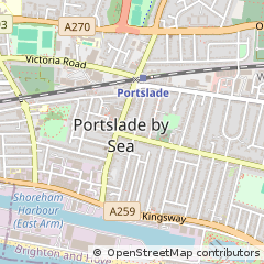 Map of Hove, East Sussex