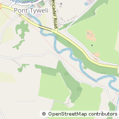 Map of Llandysul, Dyfed