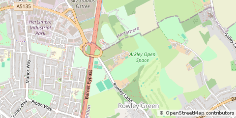 Map of Arkley