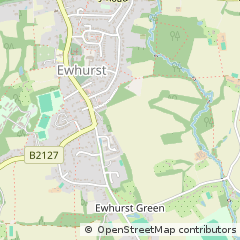 Map of Ewhurst, Surrey