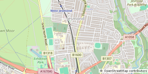 Map of Newcastle Upon Tyne