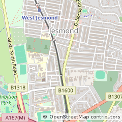Map of Newcastle Upon Tyne