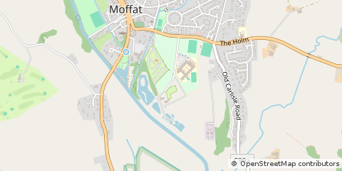Map of Moffat, Dumfriesshire