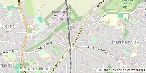 Map of ST Albans, Hertfordshire