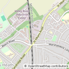 Map of ST Albans, Hertfordshire
