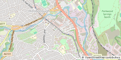 Map of Sheffield