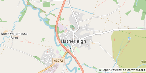 Map of Okehampton