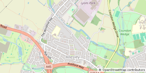 Map of Coventry, West Midlands