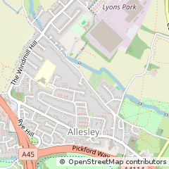 Map of Coventry, West Midlands