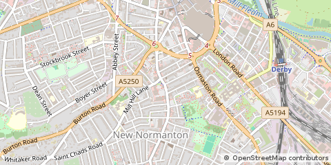 Map of Derby