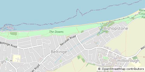 Map of Herne BAY, Kent