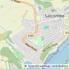 Map of Salcombe, Devon