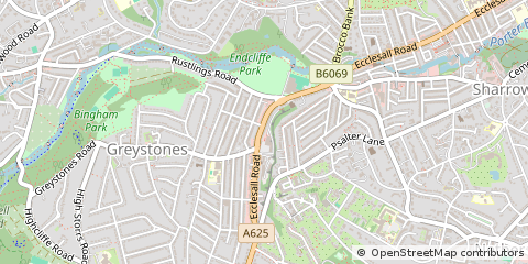 Map of Sheffield