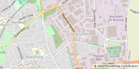Map of Hemel Hempstead, Hertfordshire