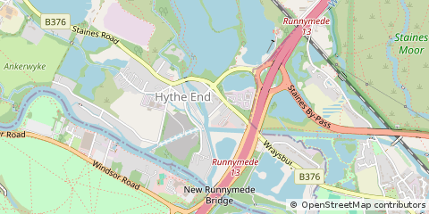 Map of Staines-Upon-Thames, Middlesex