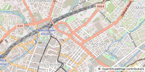 Map of Manchester