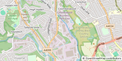 Map of Halesowen, West Midlands