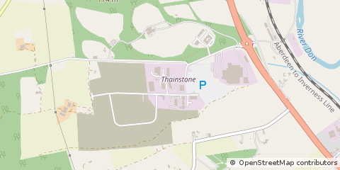 Map of Thainstone, Inverurie, Aberdeenshire