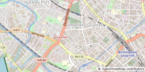 Map of Birmingham, West Midlands