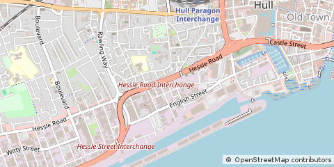 Map of Hull, East Yorkshire