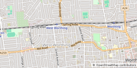 Map of Buckhurst Hill, West Sussex