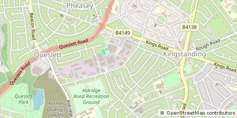 Map of Birmingham, West Midlands