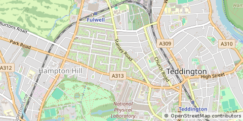 Map of Teddington