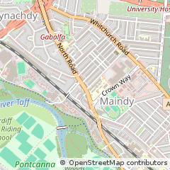 Map of Cardiff