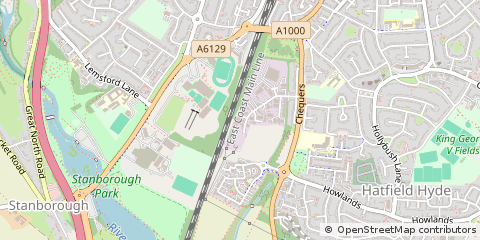 Map of Welwyn Garden City