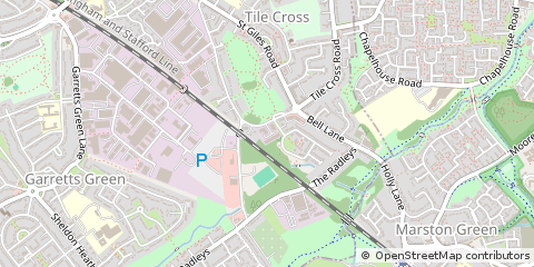 Map of Birmingham, West Midlands