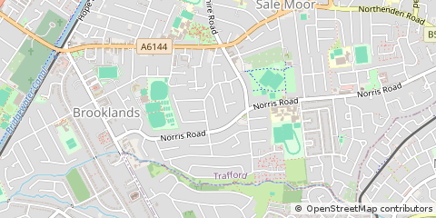 Map of Sale, Greater Manchester