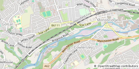 Map of Huddersfield
