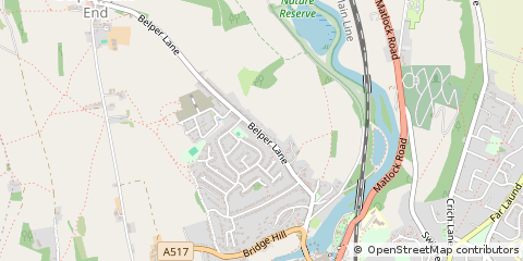 Map of Belper
