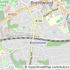 Map of Brentwood, Essex