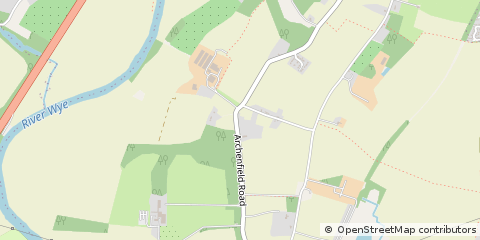 Map of Ross on WYE, Hfds