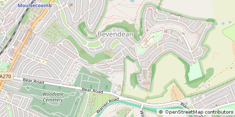 Map of Brighton, East Sussex
