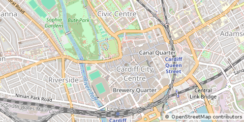 Map of Cardiff