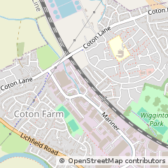 Map of Tamworth, Staffordshire