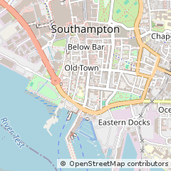 Map of Southampton, Hampshire