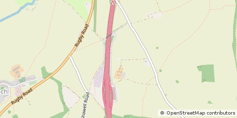 Map of Lutterworth, Leicestershire
