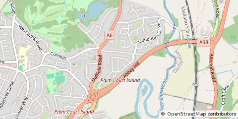 Map of Derby, Derbyshire