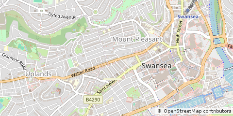 Map of Swansea