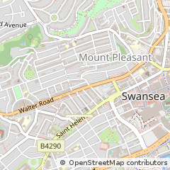 Map of Swansea