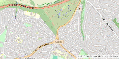 Map of Hove, Sussex