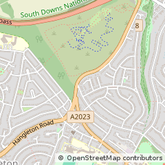 Map of Hove, Sussex