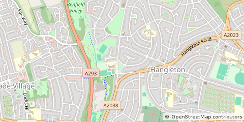 Map of Hove, East Sussex