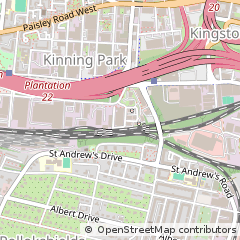Map of Glasgow, Strathclyde