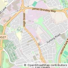 Map of High Street Tunstall, Stoke-on-Trent