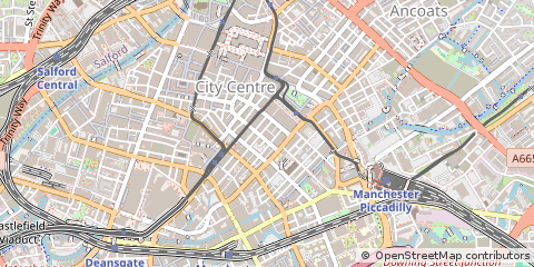 Map of Manchester
