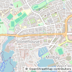 Map of Plymouth, Devon